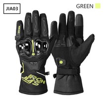 오토바이방한 부츠토시헬멧 열선케이스 겨울용품방한장갑 오토바이 따뜻한 터치 스크린 보호 방수 방풍 승, 09 JIA03-Green_04 XXL