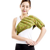 [아이러브허브] 천연허브 라벤더 로즈마리 레몬그라스 카시아토레 오십견 냉온찜질팩 - 카키, 단일속성