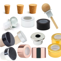 디퓨저 용기 뚜껑 코르크 스크류 우드볼 캡 마개 재료, 실버 유광캡 18~20mm