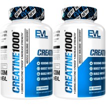 EVLUTIONNUTRITION 크레아틴 1000 베지 캡슐, 120개입, 2개