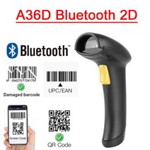 2D Bluetooth Barcode Scanner Wired 2.4G Handheld Reader QR PDF, 01 A36D Bluetooth 2D