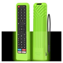 Hisense-TV-리모컨 용 실리콘 리모컨 케이스 EN2BI27H EN2A27 4K LED HD 스마트 TV ERF2K60H 어른용 커버, 02 Green-Luminous