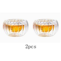 보이차다기세트 차도구세트 전통찻잔세트 패션 고온 내성 유리 차 세트 향기로운 호박 냄비 패턴 천, [01] 50ml, [03] 2 tea cups