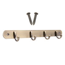 철물파크 벽옷걸이 후크 판옷걸이 모음+설치피스포함, 엔틱4구