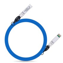 1 SFP+ 트위낵스 케이블 직접 연결 구리DAC 패시브 1.5m4.92피트 시스코 SFP-H1B-CU1.5M 머라키Meraki 유비쿼티 미크로틱 인텔 포티넷 넷기어 D-Link, Blue 1 Pack_5m