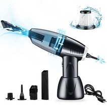 Moyidea 휴대용 진공청소기 무선 핸드 진공청소기 6000PA 강력한 흡입력을 갖춘 자동차 진공 청소기 공기 송풍기 및 진공 펌프 3 in 1 습식 건식 사용 가정 사