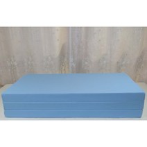 SEJEL.F (세젤에프) 3단 폴리 접이식 매트리스 고밀도 HR스펀지 싱글매트 블루 7.5CM, 퍼플