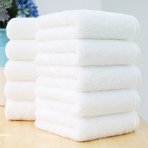 코튼리빙 무형광 40수 코마사 호텔수건 170g 타올, 10개, 40수 170G 화이트