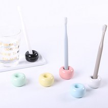 파스텔컬러 도자기 칫솔꽂이 볼펜꽂이 칫솔걸이 칫솔거치대, 화이트
