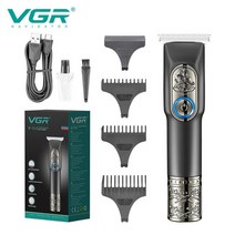 이발기 바리깡 VGR V963 메탈 전문 마무리 기계 충전식 이발 남성 무선 트리머, 01 VGR V963