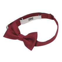 DAKS 솔리드 반려견 펫보타이 레드