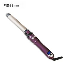 전자동 신기전기 롤봉 세라믹 롤봉 대롤 배꽃 헤어롤러 펌봉 롤, 퍼플28MM, 하나