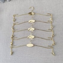 10PCS속옷 가게 금속 단조 옷걸이 도매 로즈 골드 숙녀 속옷 브래지어 디스플레이 스탠드, 10PCS5 구슬 부드러운 코트 랙 골드