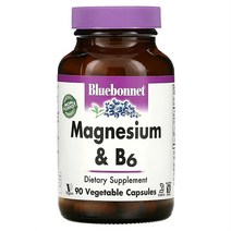 블루보넷 뉴트리션 Magnesium & B6 마그네슘 400mg함유 베지캡슐타입 90정, 1개