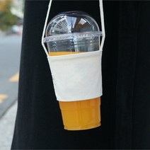 무지 드링크백 텀블러백 다회용 컵홀더 슬리브 카페 가방 커피, 상세페이지 참조, 상세페이지 참조