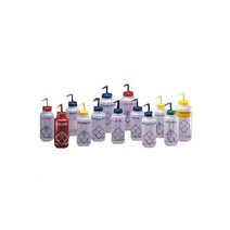 SP Bel-Art Bel-Art Products F11646-0612 LDPE Scienceware 안전 라벨 세척 병 에틸 아세테이트 라벨 500mL 용량 (6팩) 1161