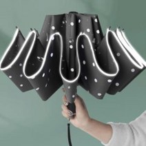 꿀템 3단우산답례품 10k 땡땡이 3단 자동 우산 UV차단 암막 우산 3단우산 3단자동우산 우양산