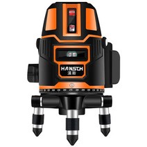 레이져레벨기 거리 측정기 수직 수평 기울기 눈금자, 레이저레벨기 녹색광 2라인 배터리 2개 삼각대