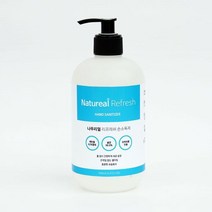 나뚜리얼 리프레쉬 핸드케어 손소독제 500ml 대용량 의약외품 에탄올 62% 세니타이저 손세정제 손소독겔 젤, one