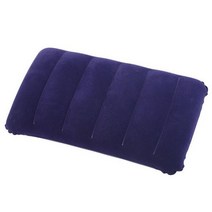휴대용 접이식 양면 공기 팽창식 베개 여행 비행기 호텔 홈 베개, [01] 40X30cm, Dark Blue