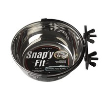 MidWest Homes for Pets 반려동물 스내피 핏 스테인리스 스틸 푸드 볼 밥그릇 실버 10oz 강아지 고양이 소동물 417742, 20 Ounces (2.5 cups)