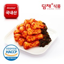 딤채식품 딤채 건강담은 총각김치 '특허유산균첨가 식품안전관리인증', 2kg, 1봉