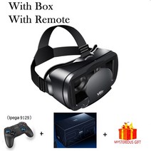 vr 기기 3d 헤드셋 스마트 헬멧 스마트 폰 휴대 전화 모바일 7 쌍 기계 가성비 게임, 협력사, 박스 9129 리모컨 포함