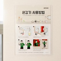 완강기 사용 안내 표시 아크릴 표지판 팻말 문패, 완강기 사용 안내 표지판
