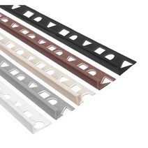 PVC L자 재료분리대(8 10 12mm) 5Color 2.4M _모서리마감 코너비드 코너몰딩 타일몰딩 L자몰딩 PVC몰딩 알루미늄몰딩 바닥마감 데코타일 타일재료분리대, 그레이