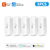 온도 센서 무선 디지털 Tuya Smart Temperature And Humidity Sensor WiFi APP Remote Monitor Indoor Hygrometer Co, [02] 2Pcs