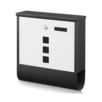 xydled 우편함 메일박스, White Key Lock Round Bottom