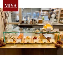 빵집 베이커리 쇼케이스 강화유리 제빵 전시 진열장, 사례 2  과자 유리 캐비닛