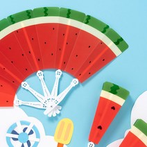 수박부채만들기 여름만들기 집콕놀이 만들기키트, 수박 SDPPT0100