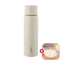 락앤락 마망컵 원터치 보온병 +가쯔용기 보냉병/마호병/텀블러 물통/물병 아기 분유 보온통 추천, 505ml, 베이지