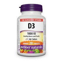 웨버네츄럴 비타민 D3 1 000 IU 260정
