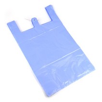 봉투 약국 상점 마트 포장 손잡이 비닐봉투 5호 100매 1봉 36x60cm 청색