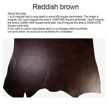 두께 풀 그레인 소 가죽 하이드 툴링 숄더 버트 베지터블 태닝 조각 공예 벨트 스트랩, Reddish brown+30cm x 30cm