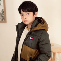 타미힐피거 푸퍼 컬러블럭 패딩 자켓 (T42B7QJC510BT1MRZ)