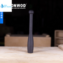 클럽벨 덤벨 곤봉형 방망이 파워블럭 누오, 블랙, (새로운)15lb