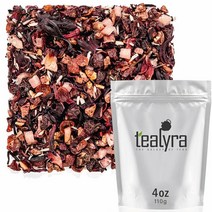 Tealyra 피나콜라다 칵테일 잎차 110gx2팩 Pina Colada Coconut Hibiscus Fruit Tea, 1개