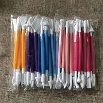 도자기 도예 브러쉬 붓 공구 점토 공구 공예아트 유약 그림 색칠 도자기 도자기 도구 폴리머 클레이 모델링 도구 왁스 조각 조각 도구 세트, 8pcs 색상 무작위