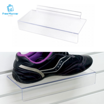 스페이스월 슈즈 구두 신발 투명 진열대 상품대 장식, 1개