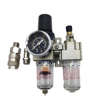 유수분리기 ac2010 02 공기 펌프 공압 오일 물 필터 공기 압축기 조절 밸브 공기 필터 조절기 구리 코어, AC2010-02 eu SM PM, 섬유 코어