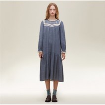 [써스데이아일랜드]2022 F/W 레이스 자수 블록 원피스 (T226MOP158W) T226MOP158W301803