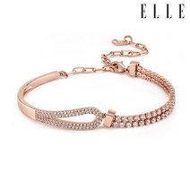 [엘르주얼리] 하프 큐빅 팔찌 ELBRBB090