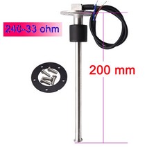 유면계 유량계 100mm ~ 1000mm 수위 센서 0 ~ 190 240 ~ 33 옴 해양 보트 요트 자동차 오일 액체 탱크 연료, 11 200mm 240-33ohm
