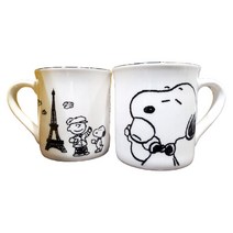 코렐 스누피 머그 캐릭터 카페 커피 커플 머그 컵 잔 세트