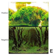 수족관 장식용 배경 어항 식물 양면 HD 조경 스티커 벽, [02] 40x60cm, [03] Background  C