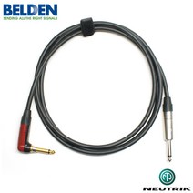 Belden 50974 & Neutrik 사일런트 커스텀 기타 케이블 1m / Right Angle (BN-74SR01)