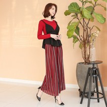 웰핑 가을가을해~ 찰랑거리는 플리츠팬츠 와이드팬츠 가을바지 슬랙스 9부바지